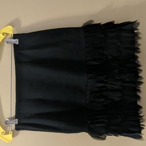 Ann Taylor feathered skirt